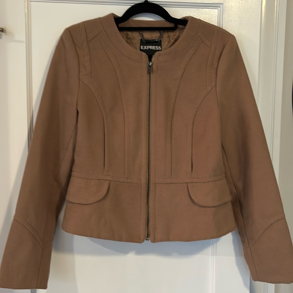 Express, Camel Color, Size M Blazer/Jacket